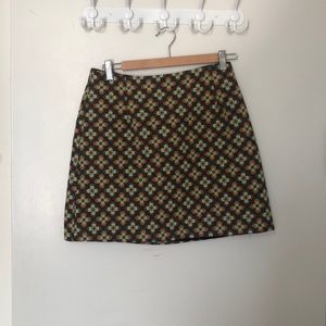 Louche Deco Fleur Jacquard mini skirt